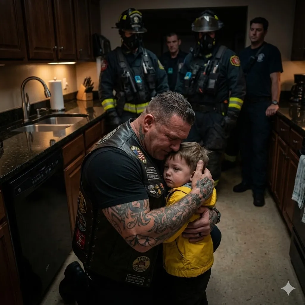 The Night A Five Year Old Boy Believed He K.. His Mother And The Unexpected Way A Broken Biker Became The Only Person Who Could Save Him