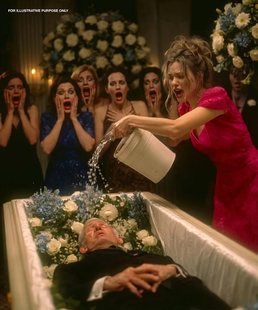 The Widow’s Icy Goodbye: How a Staged Death Was Exposed in Front of a Room Full of Mourners