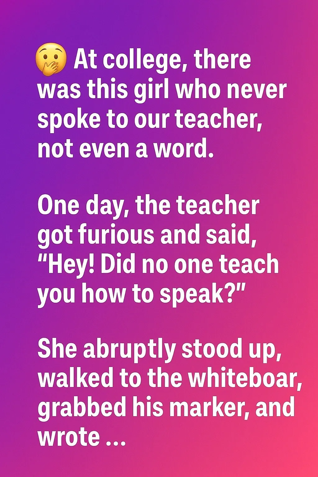 The Silent Student Who Taught Us What Listening Really Means-