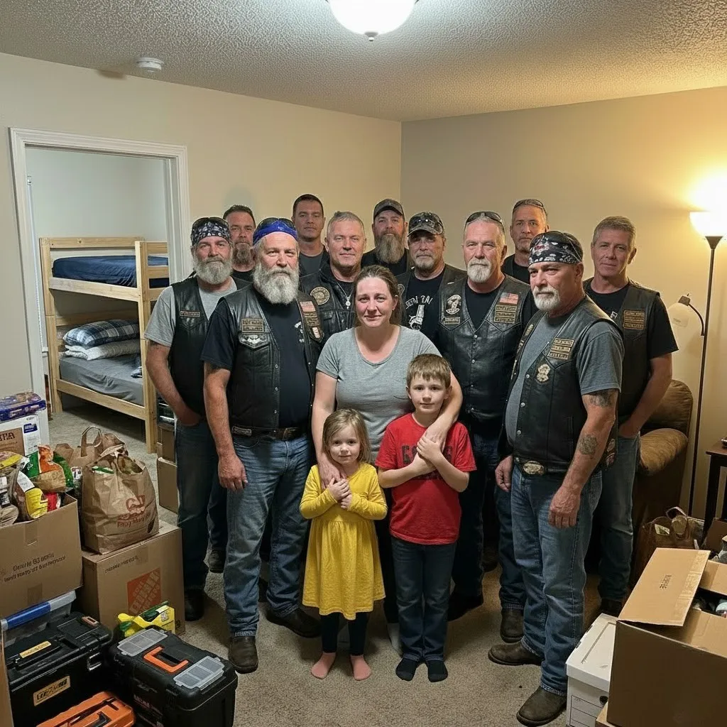 Thirty Bikers Came to Evict Me and Left as Family