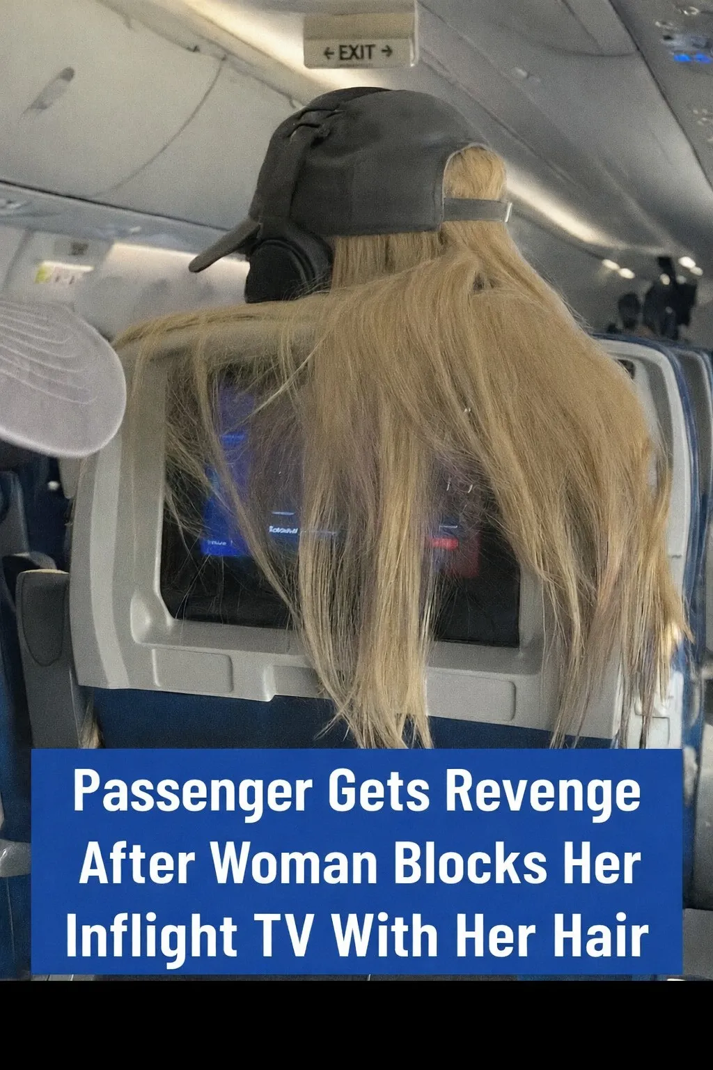When a Plane Seat Turned Into a Battleground Over Hair Screens and Silent Revenge