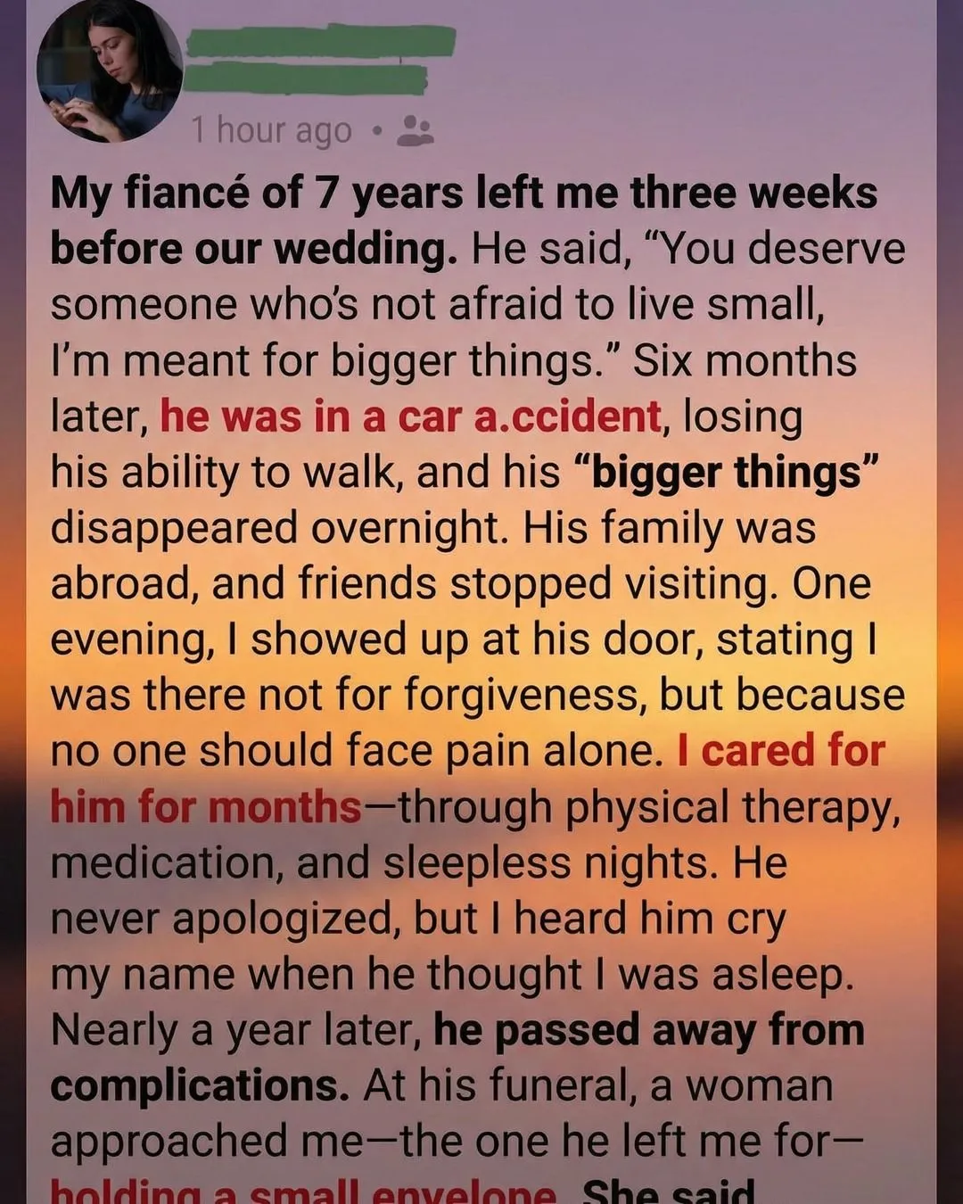 My Fiancé Left Three Weeks Before Our Wedding and Taught Me a Lesson About Compassion I Never Expected