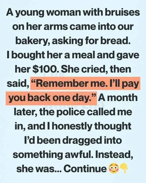 I Gave a Stranger a Meal and Cash Then a Police Officer Walked Into My Bakery