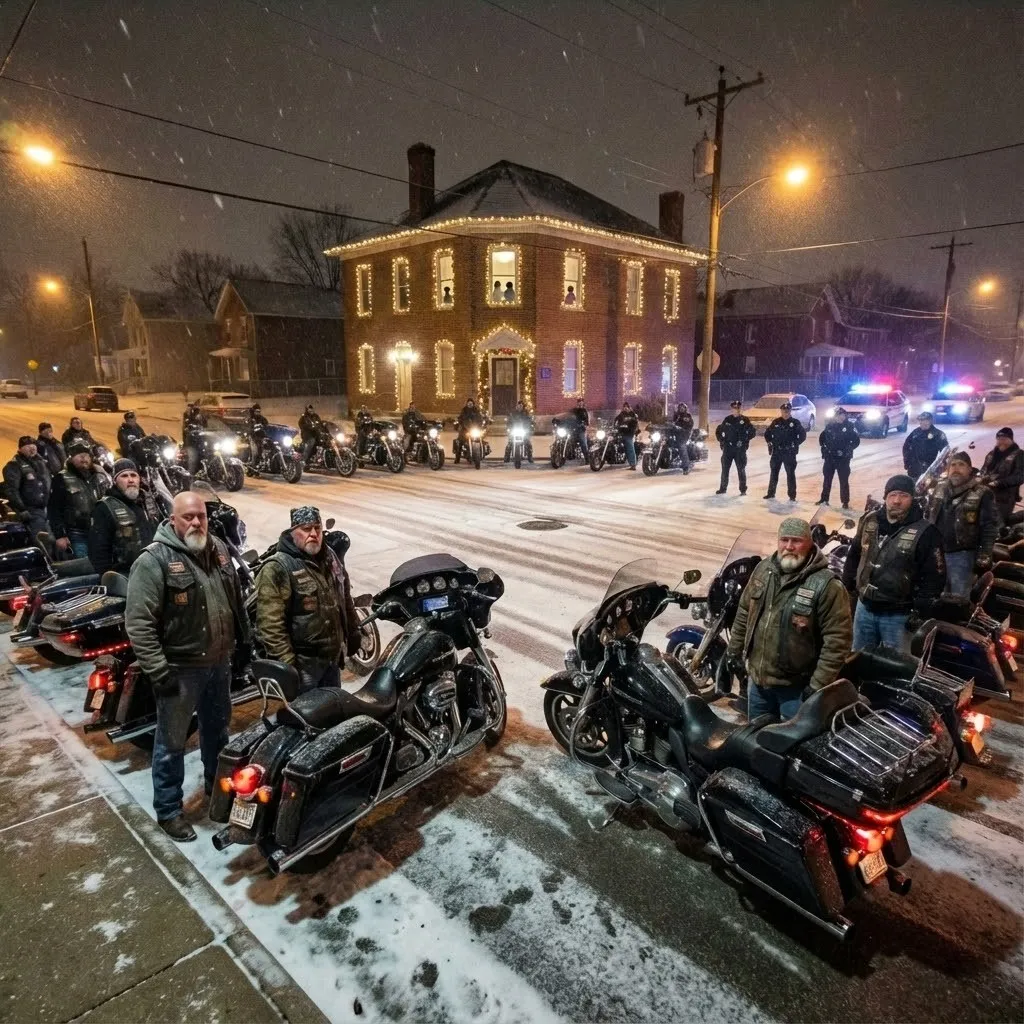 The Two Hundred Bikers Who Blocked A Christmas Eve Eviction And The Judge Who Learned The Difference Between Law And Justice