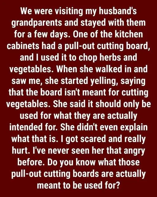 The Pull Out Board Under Your Counter Wasnt Made for Chopping