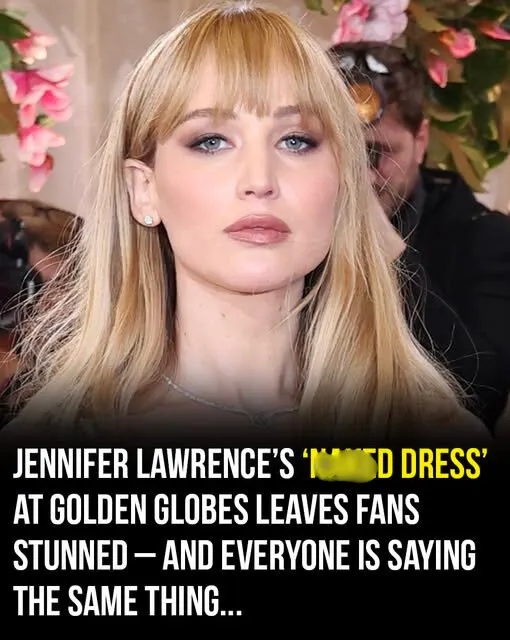 Jennifer Lawrence’s Sheer Floral Gown Sparks Golden Globes Debate
