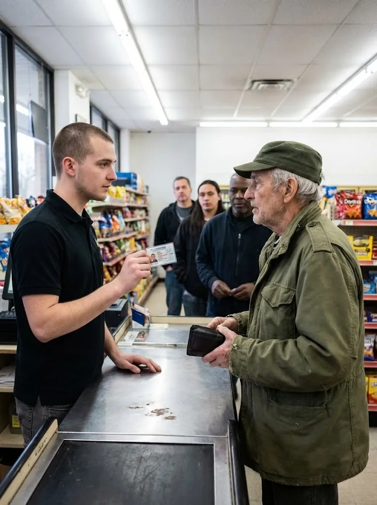 Young Cashier Disrespected Old Soldier Before Discovering Identity Of Owners Father