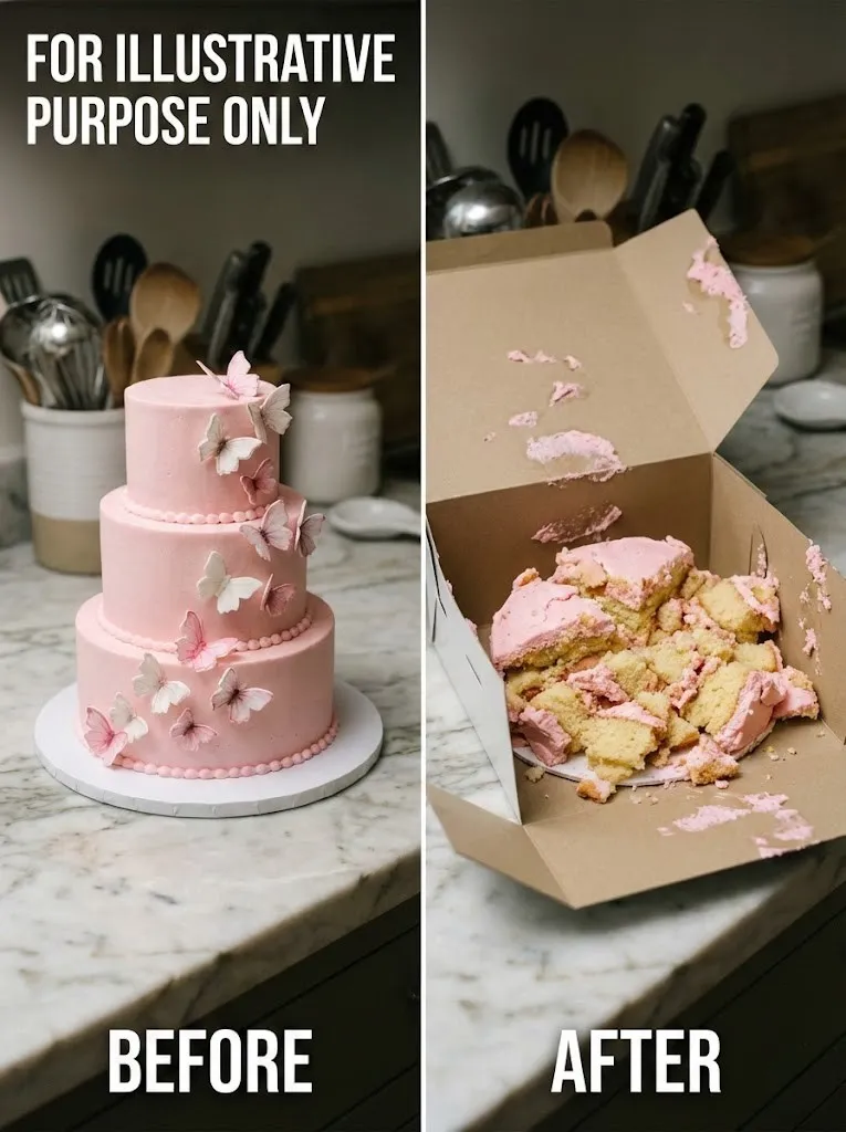 Angry Mother In Law Destroys Handmade Cake During Ninth Birthday Party Celebration