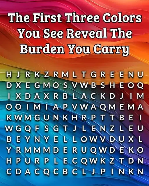 Why Seeing Specific Colors First Might Explain Your Secret Inner Burdens