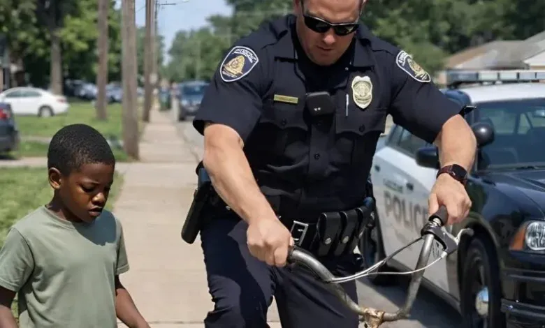 Police Officer Smashes A Little Boys Bicycle Before Doing Something Completely Unexpected