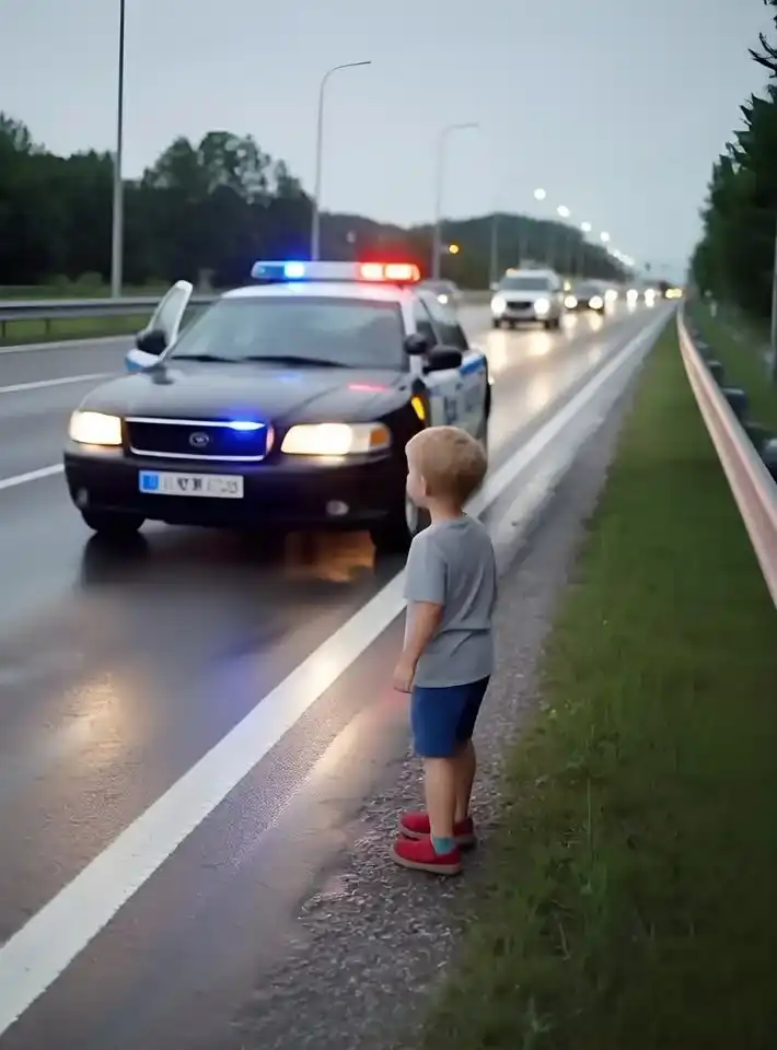 Routine Highway Patrol Uncovers Hidden Family Crisis Through One Wandering Toddler
