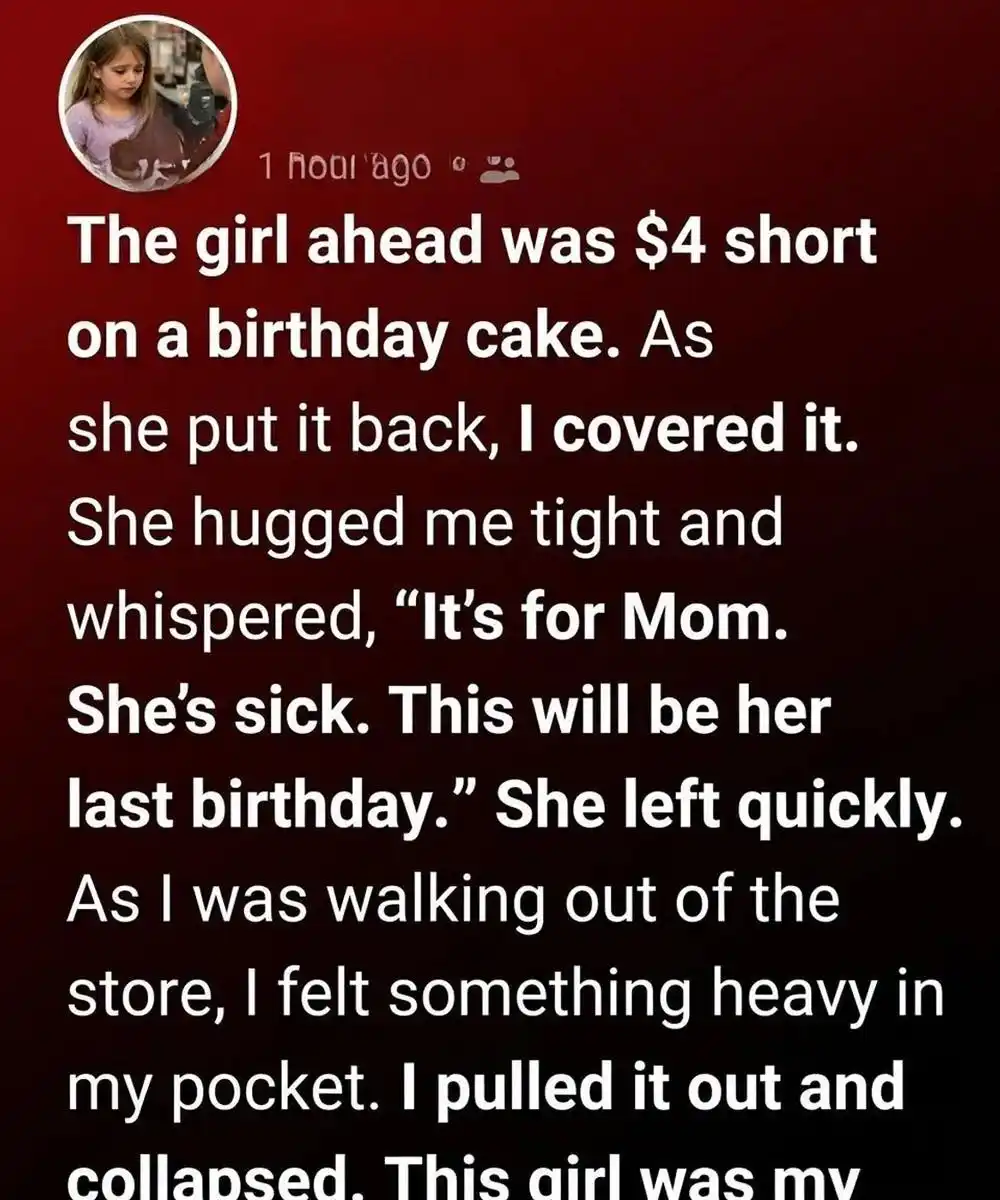 Buying A Stranger A Birthday Cake Resulted In An Unexpected Note