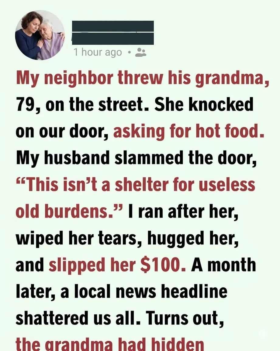 Turning Away A Shivering Grandmother Uncovered My Husbands Cruel And Heartless Nature