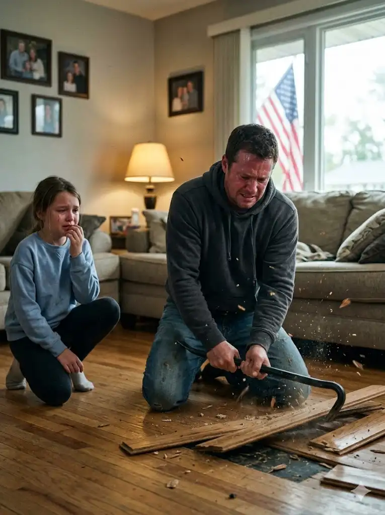 Little Girl Hears Her Missing Brother Hidden Under A Wooden Floor