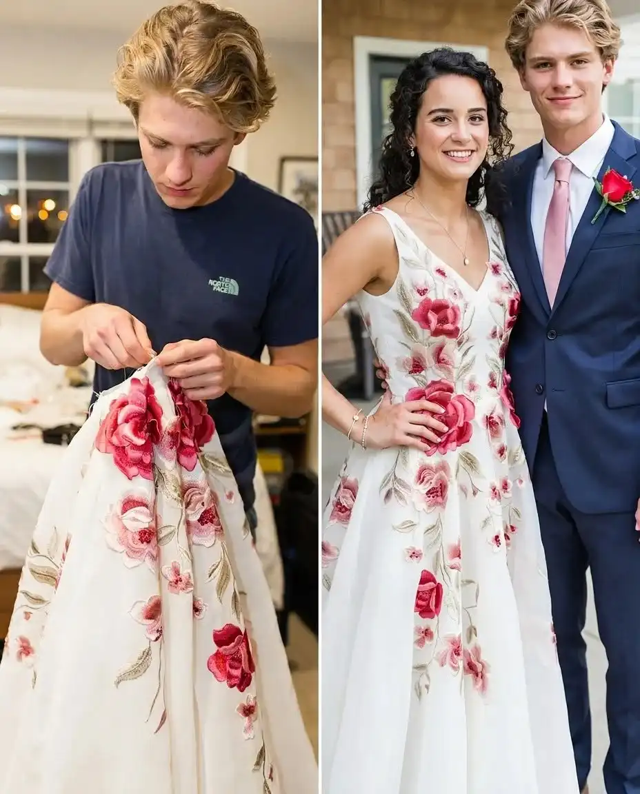 Loyal Teenage Boy Sews Custom Prom Dress To Heal Grieving Friend