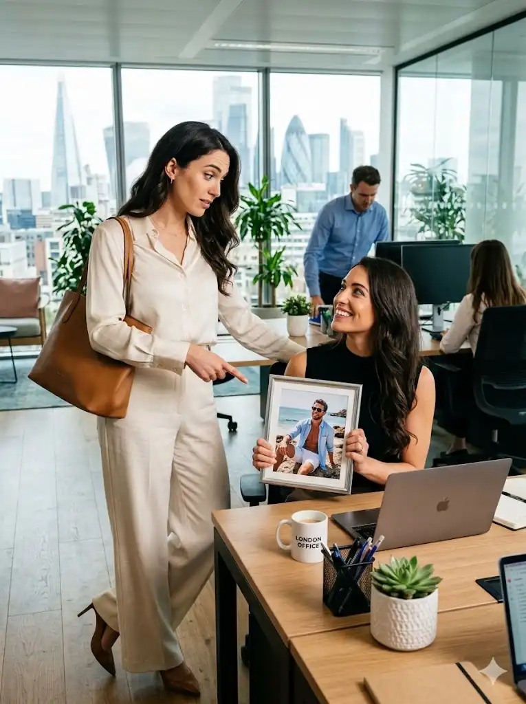Spotting My Husband On A Coworker’s Desk Revealed His Hidden Life