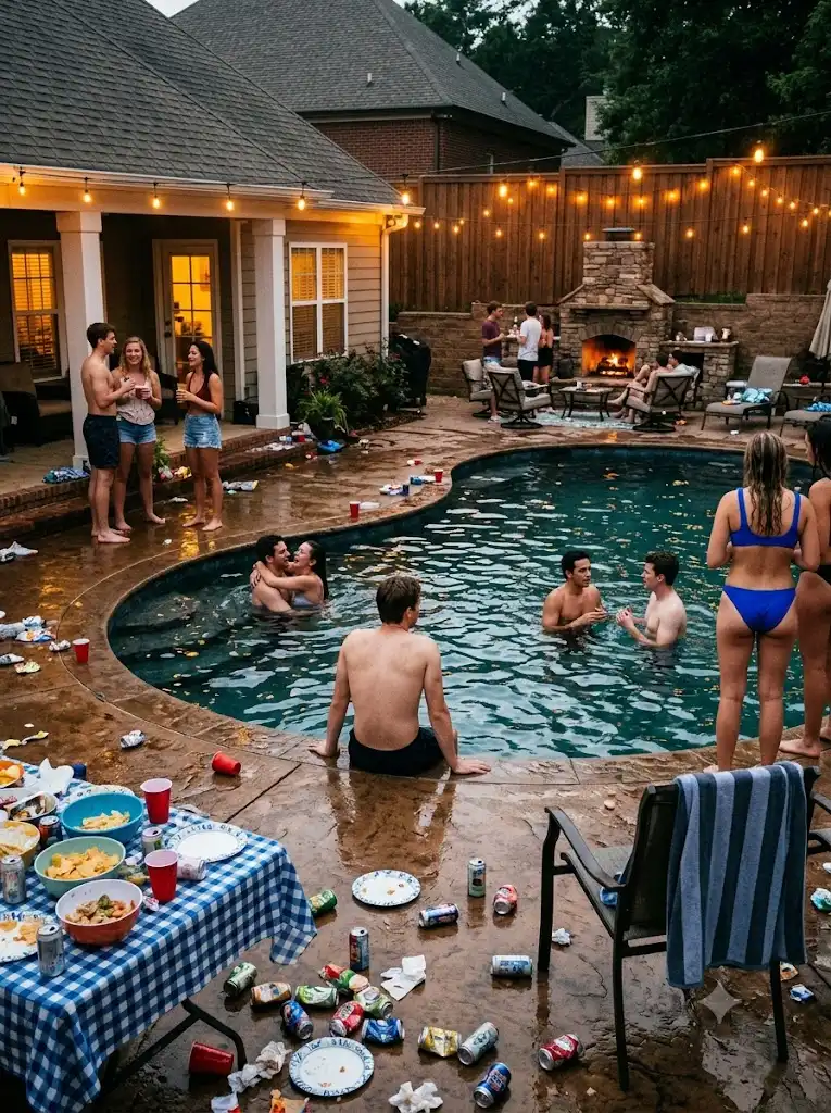 Neighbors Invaded My Pool For A Holiday Party Leading To Strict Consequences