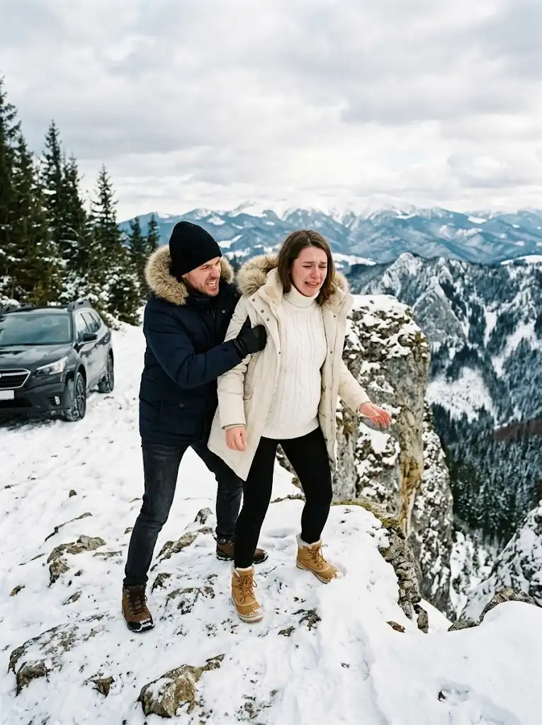 Pregnant Wife Survives Icy Cliff Fall To Expose Her Greedy Husband