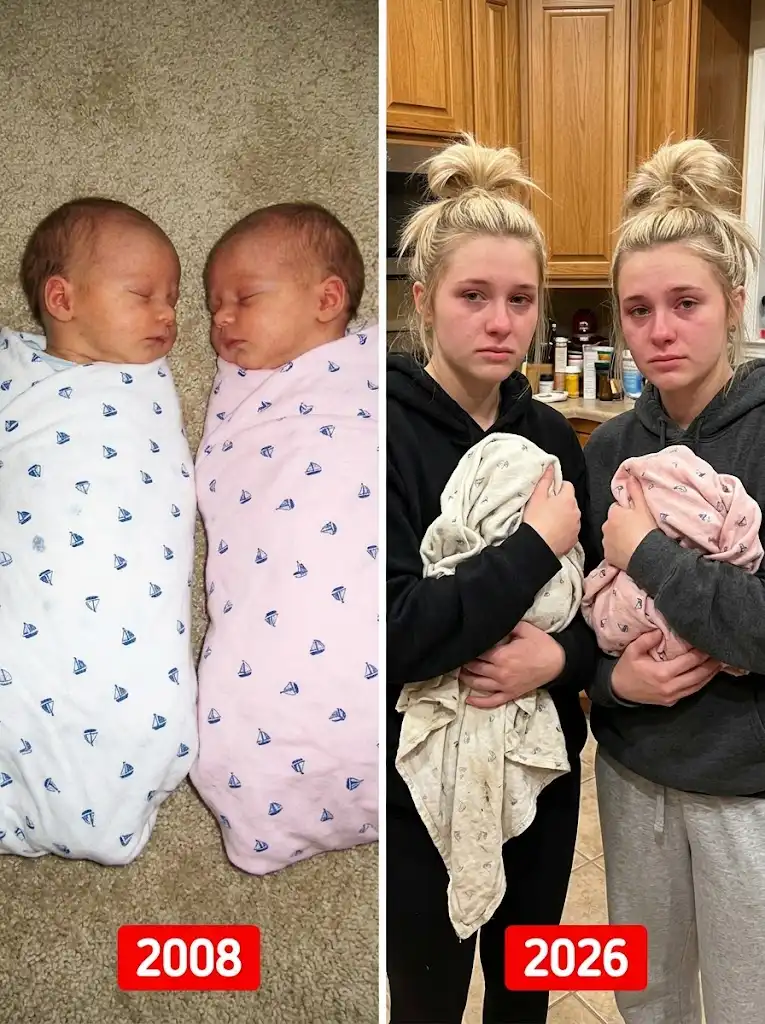 Adopted Twin Daughters Return Faded Baby Towels Revealing A Stunning Secret