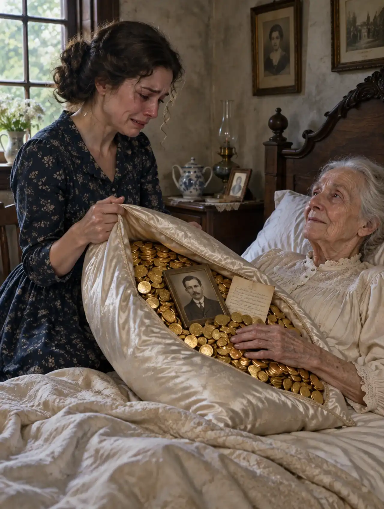 Devoted Daughter Discovers Hidden Inheritance Inside Torn Pillow After Unthinkable Neglect